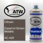 Preview: Citroen, Esparron Brown Metallic, AC-429: 400ml Sprühdose, von ATW Autoteile West.